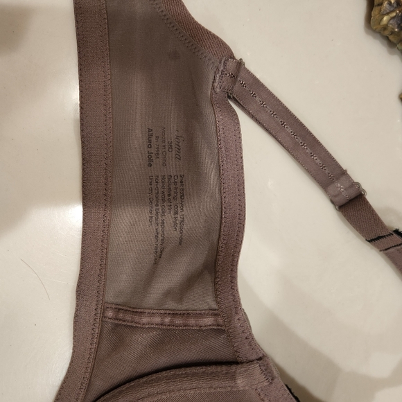 Soma Dark Gray Black Lace Detail 36D Bra - Picture 6 of 6